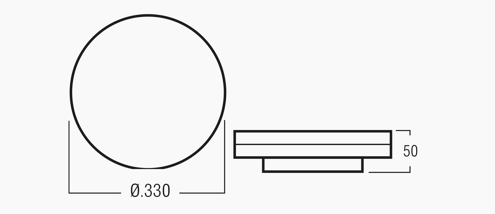 Plafonnier apparent Hublot NAUTI CCT RF – Détection intelligente hyperfréquence