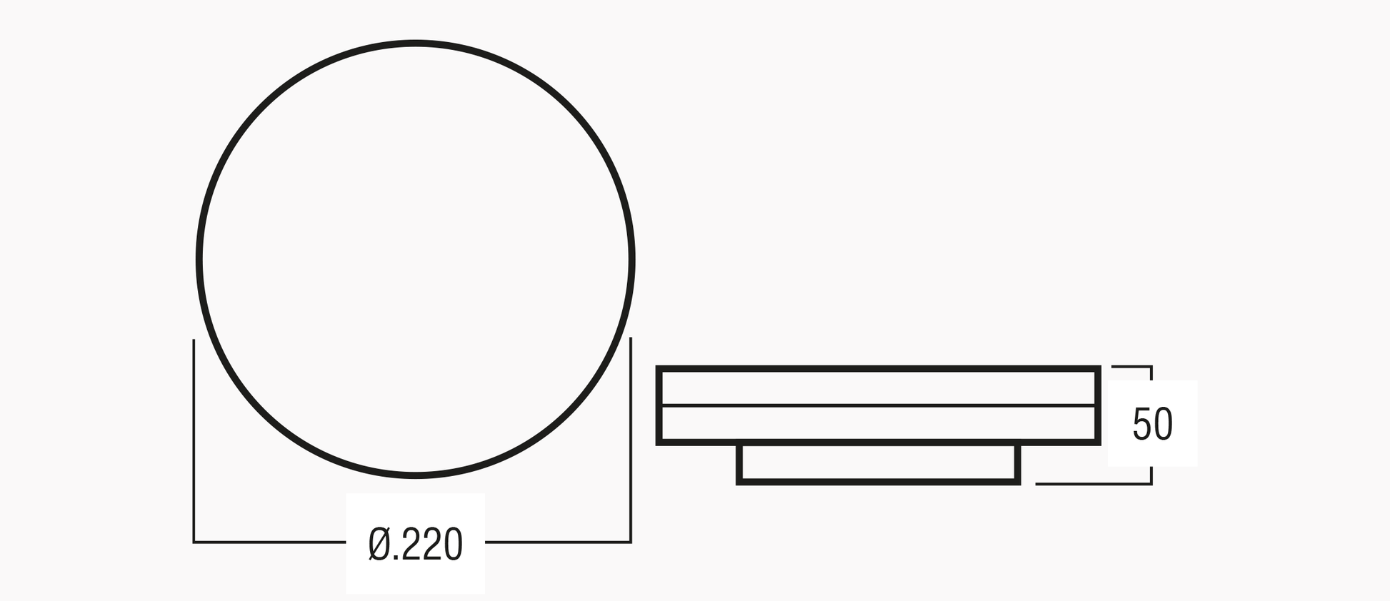 Plafonnier apparent Hublot NAUTI CCT RF – Détection intelligente hyperfréquence