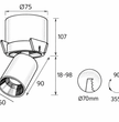 Spot encastré Orientable OLIA 1257 – Élégance discrète et performance lumineuse