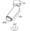 Spot Apparent Orientable OLIA 189 – 8W, design moderne et haute performance