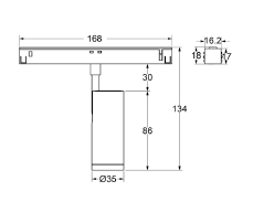 Spot sur rail REVO PMA1035 Zoomable – Polyvalence, précision et design moderne pour TRACK Systems