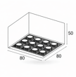 Spot apparent POLY 215 –16W | Plafonnier LED architectural 16W – Blanc