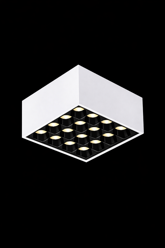 Spot apparent POLY 215 –16W | Plafonnier LED architectural 16W – Blanc