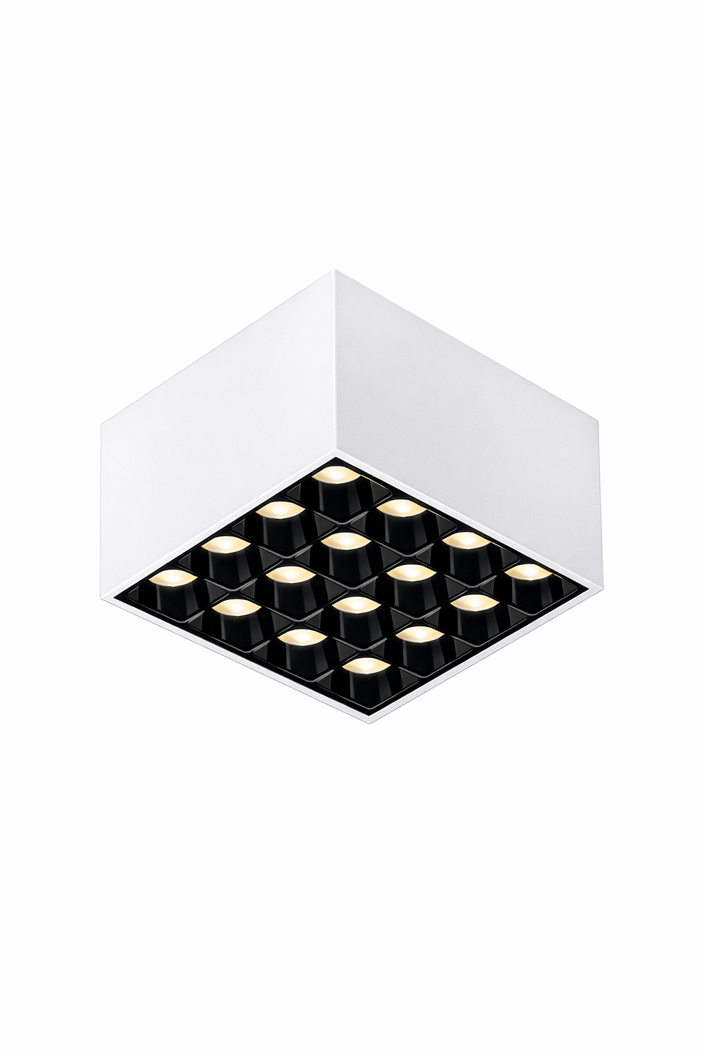 Spot apparent POLY 215 –16W | Plafonnier LED architectural 16W – Blanc