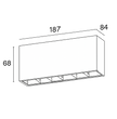 Spot apparent POLY 217 –11W | Plafonnier LED architectural 11W – Blanc