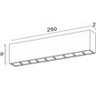 Spot apparent POLY 218 –22W | Plafonnier LED architectural 22W – Blanc