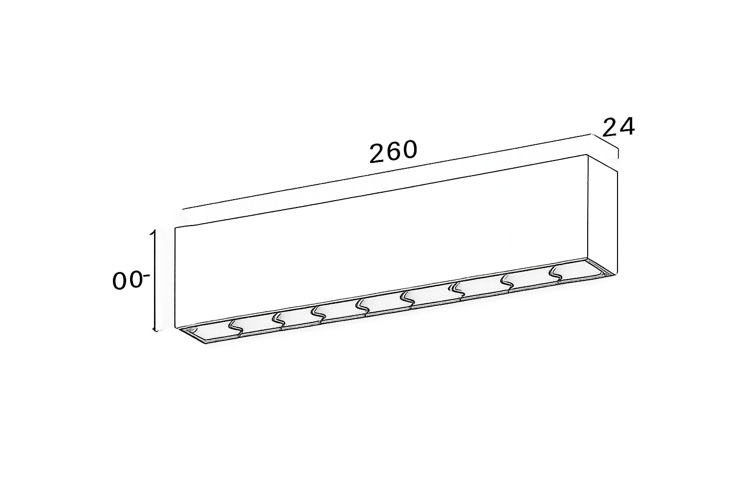 Spot apparent POLY 218 –22W | Plafonnier LED architectural 22W – Blanc