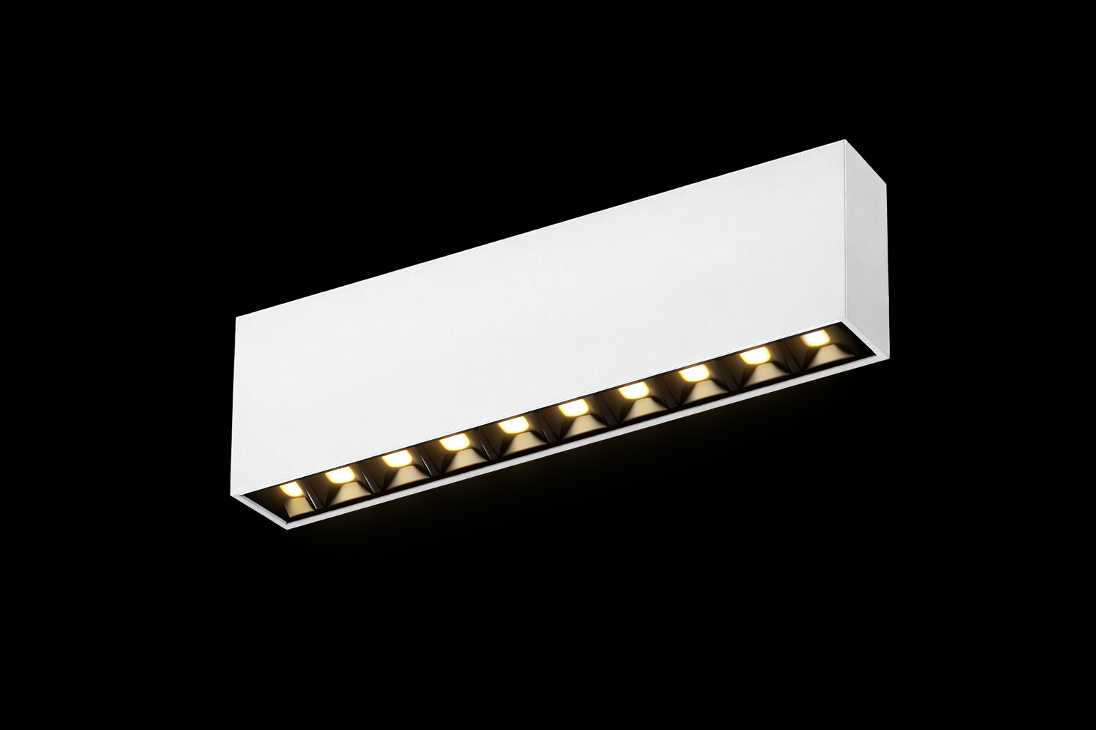 Spot apparent POLY 218 –22W | Plafonnier LED architectural 22W – Blanc