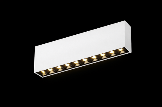 Spot apparent POLY 218 –22W | Plafonnier LED architectural 22W – Blanc