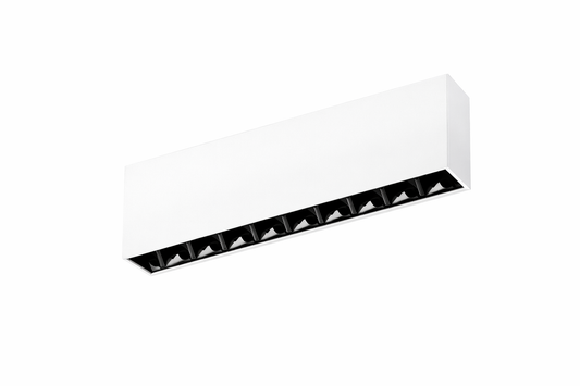 Spot apparent POLY 218 –22W | Plafonnier LED architectural 22W – Blanc