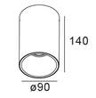 POLY 8 – Spot apparent Plafonnier 11W