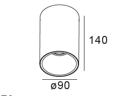POLY 8 – Spot apparent Plafonnier 11W