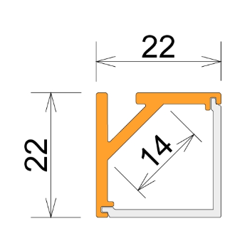 Rail Alumininium RPM2222