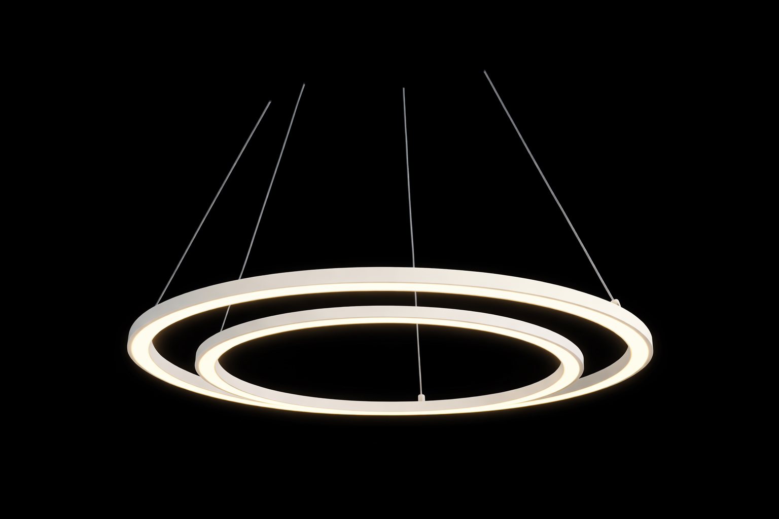 Suspension LED SATURNE DUO SLIM – L’anneau lumineux architectural