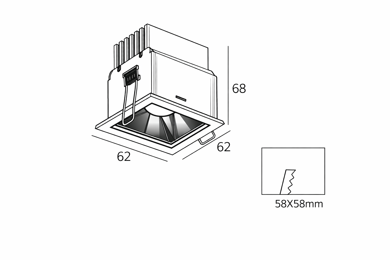 Spot Encastré SIRA 509 –7W | Performance, Élégance & Précision