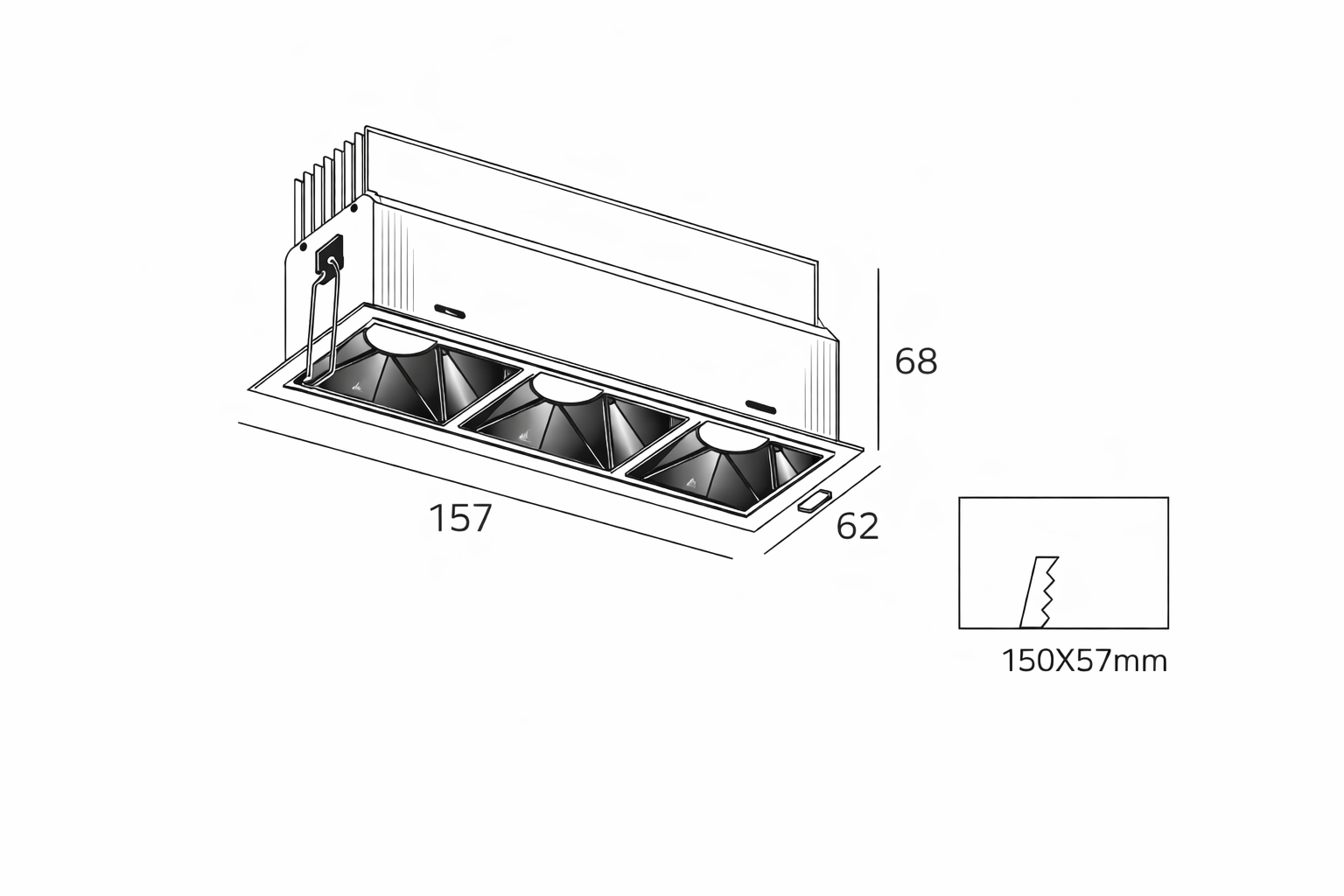 Spot Encastré SIRA 651 –19W | Performance, Élégance & Précision