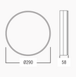 Plafonnier apparent STARK1 –10/20W |  Plafonnier LED architectural