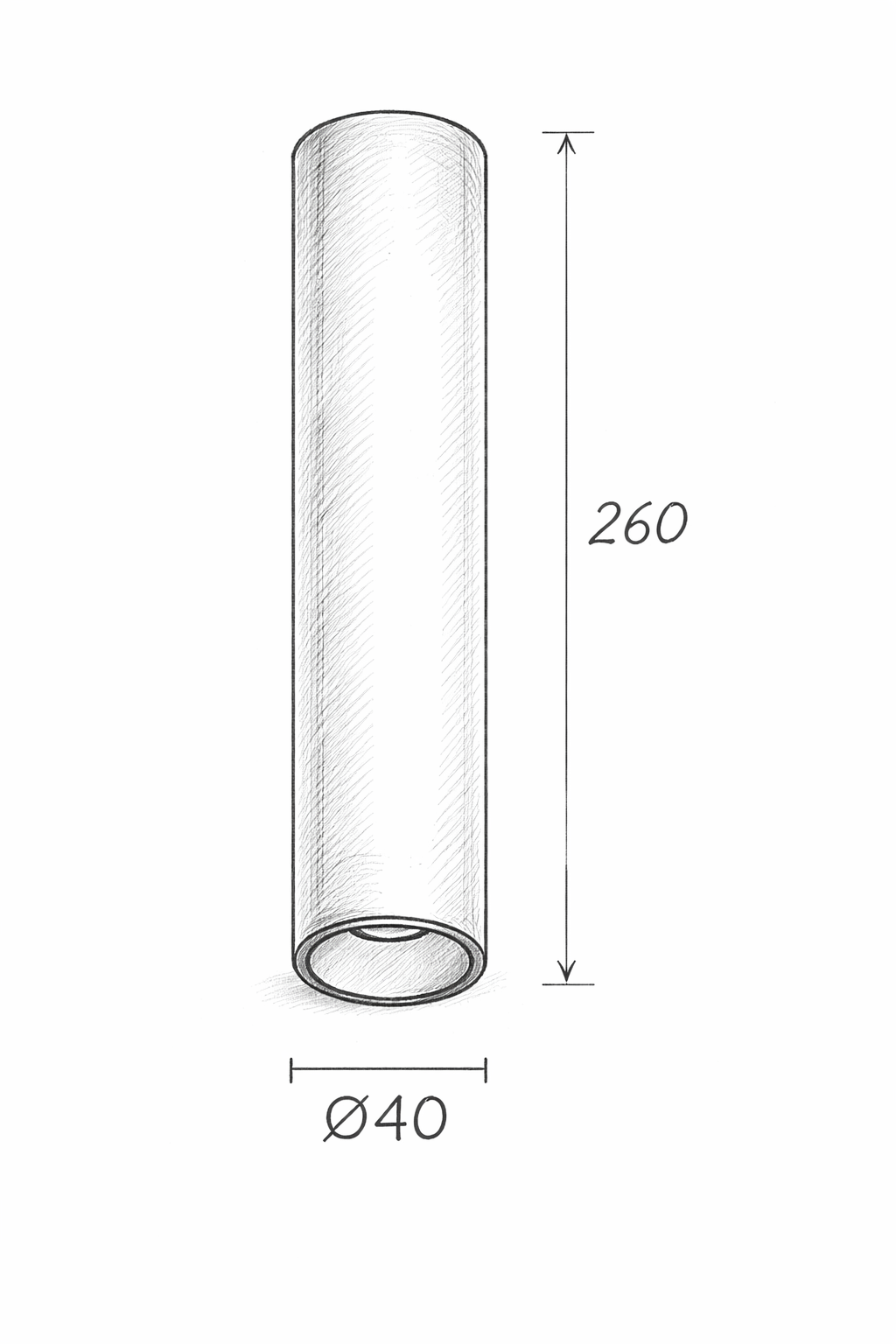 Spot Apparent TUBA 237 – 6W, Spot LED Tubulaire Architectural