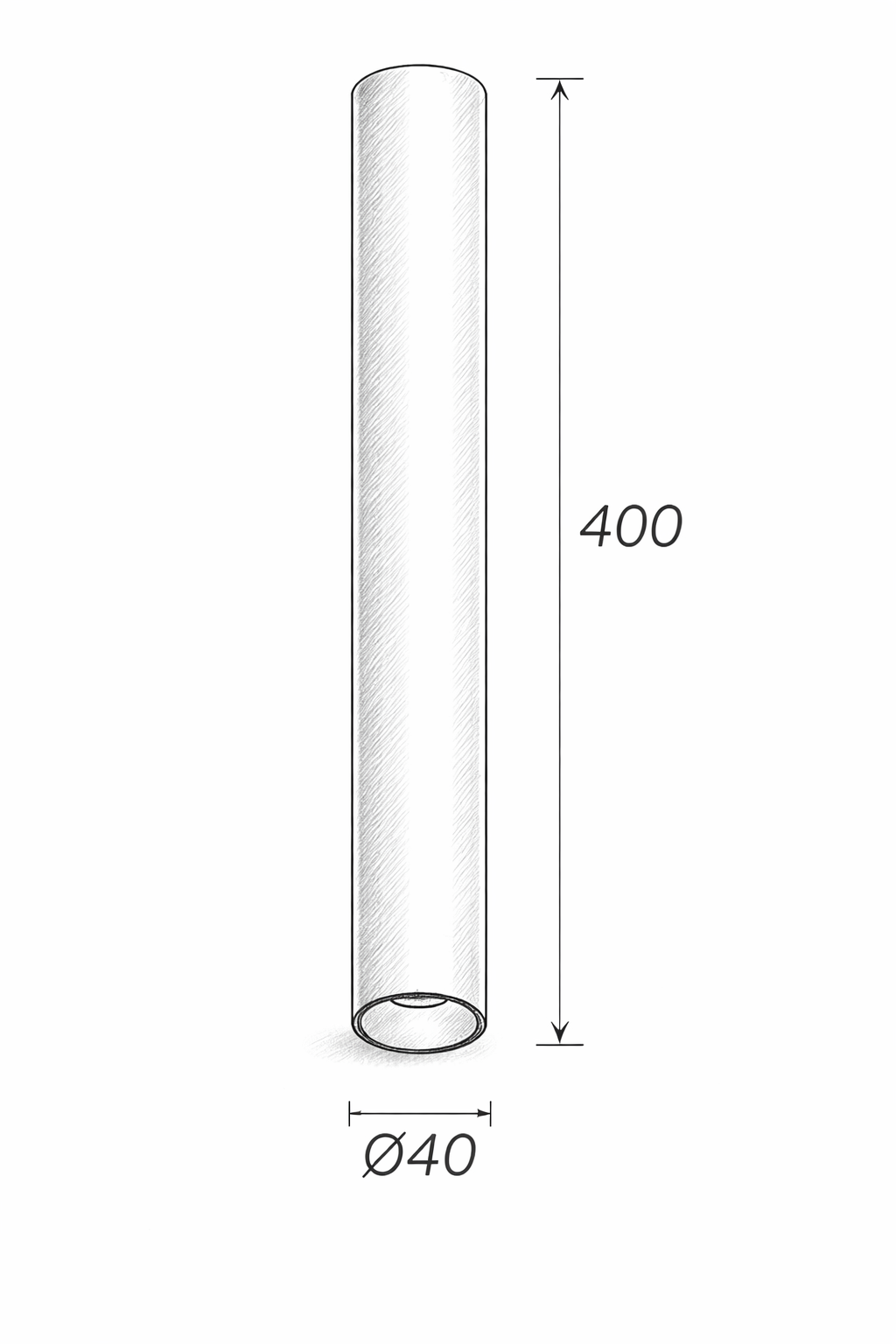 Spot Apparent TUBA 238 – 8W, Spot LED Tubulaire Architectural