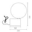 Lampe de Table Sphère Dorée – Élégance Minimaliste, Lumière Sculptée