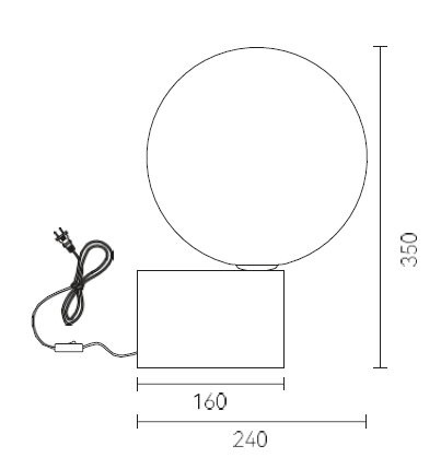 Lampe de Table Sphère Dorée – Élégance Minimaliste, Lumière Sculptée