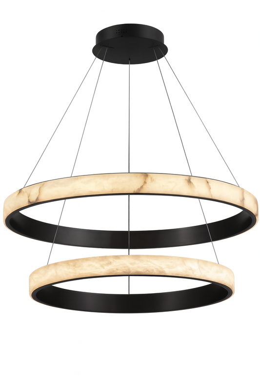 Suspension Alabaster Halo – L’Alliance Parfaite du Raffinement et de la Lumière