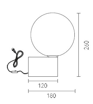 Lampe de Table Sphère Dorée – Élégance Minimaliste, Lumière Sculptée